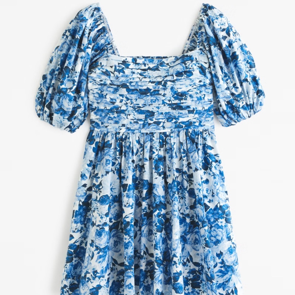 Abercrombie Floral Puff Sleeve Dress
